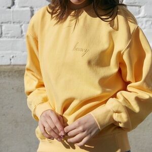 Brandy Melville Honey Crewneck Sweatshirt